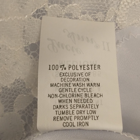 Vintage Lucie Ann USA made Satiny Gown Sexy Satin Negligee Pale Ice Blue w Lace - Picture 8 of 9